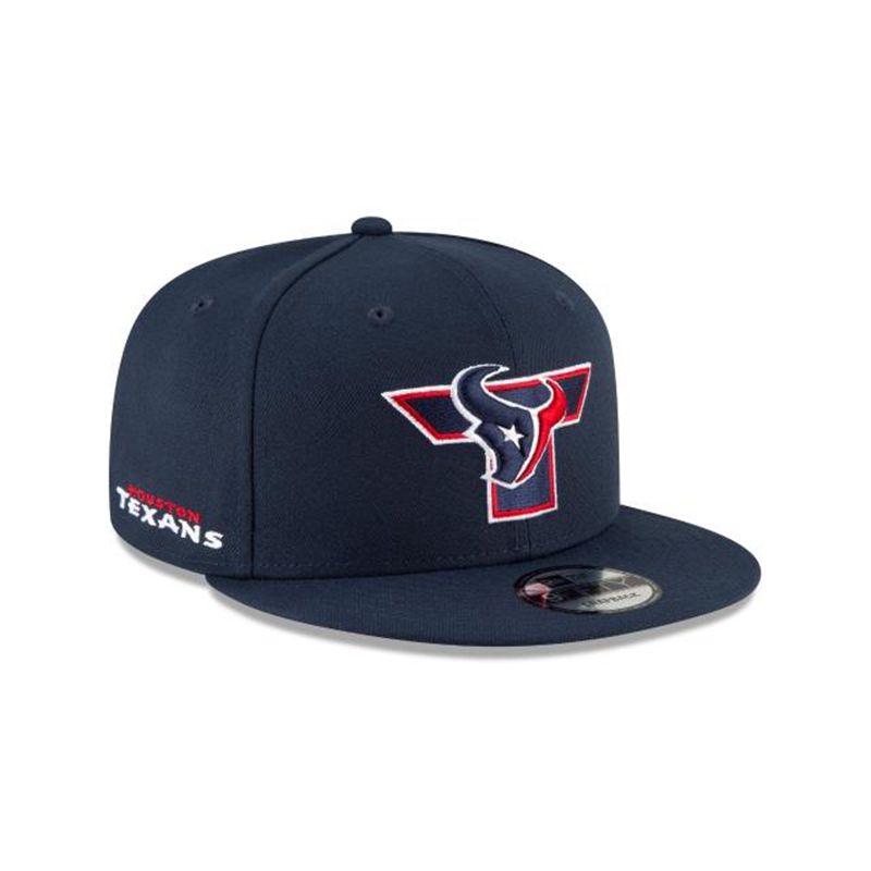 NFL Houston Texans Logo Mix 9Fifty Snapback (DAB1626) - Blue New Era Caps